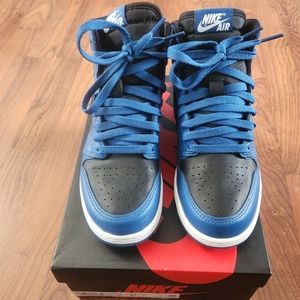 AIR JORDAN 1 RETRO HIGH OG 'Dark Marina Blue Size US 5.5 Y